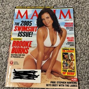 Maxim For Men Brooke Burns Magazine February 2005